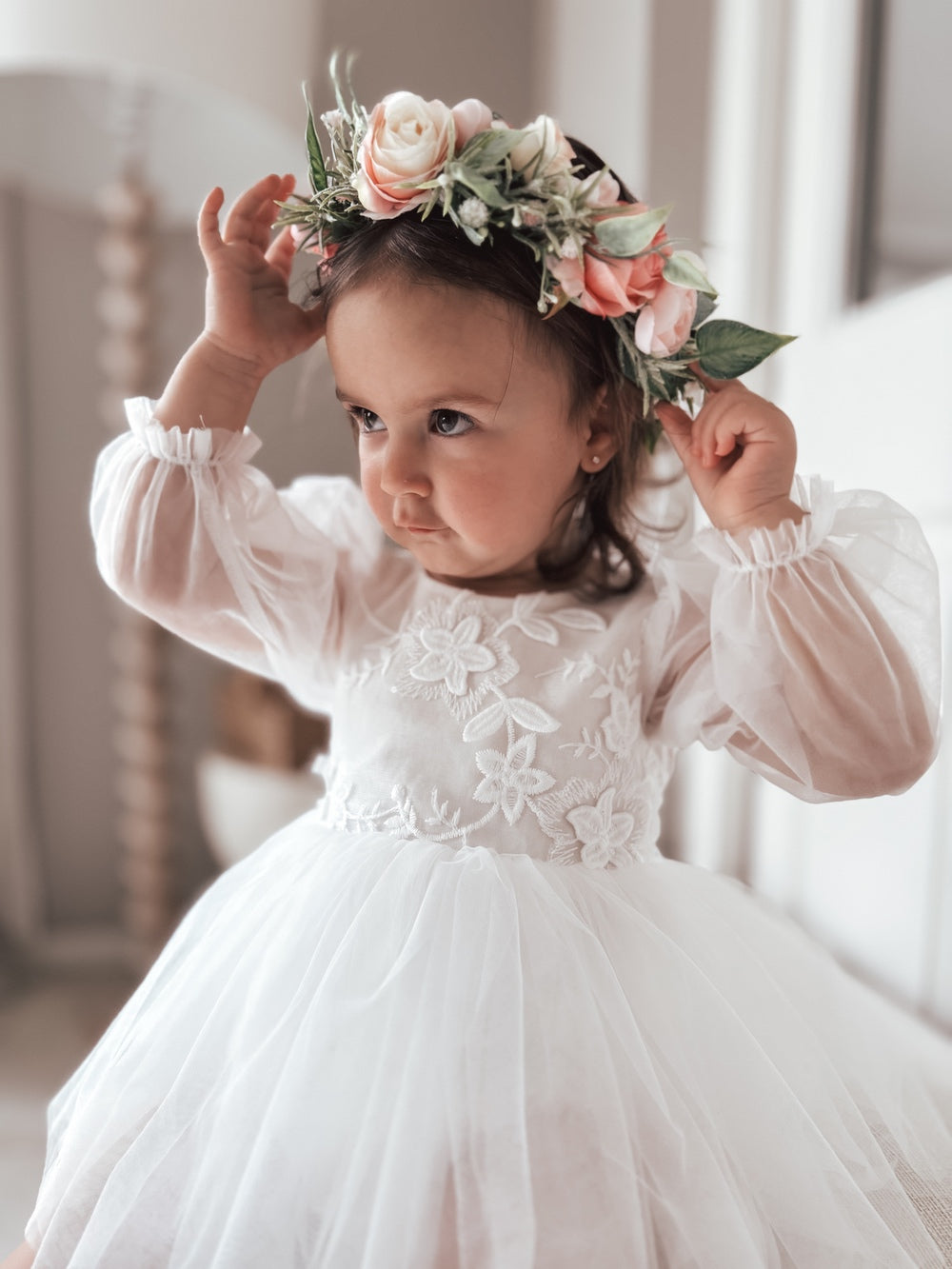 Alyssa Langarm-Babykleid für Mädchen