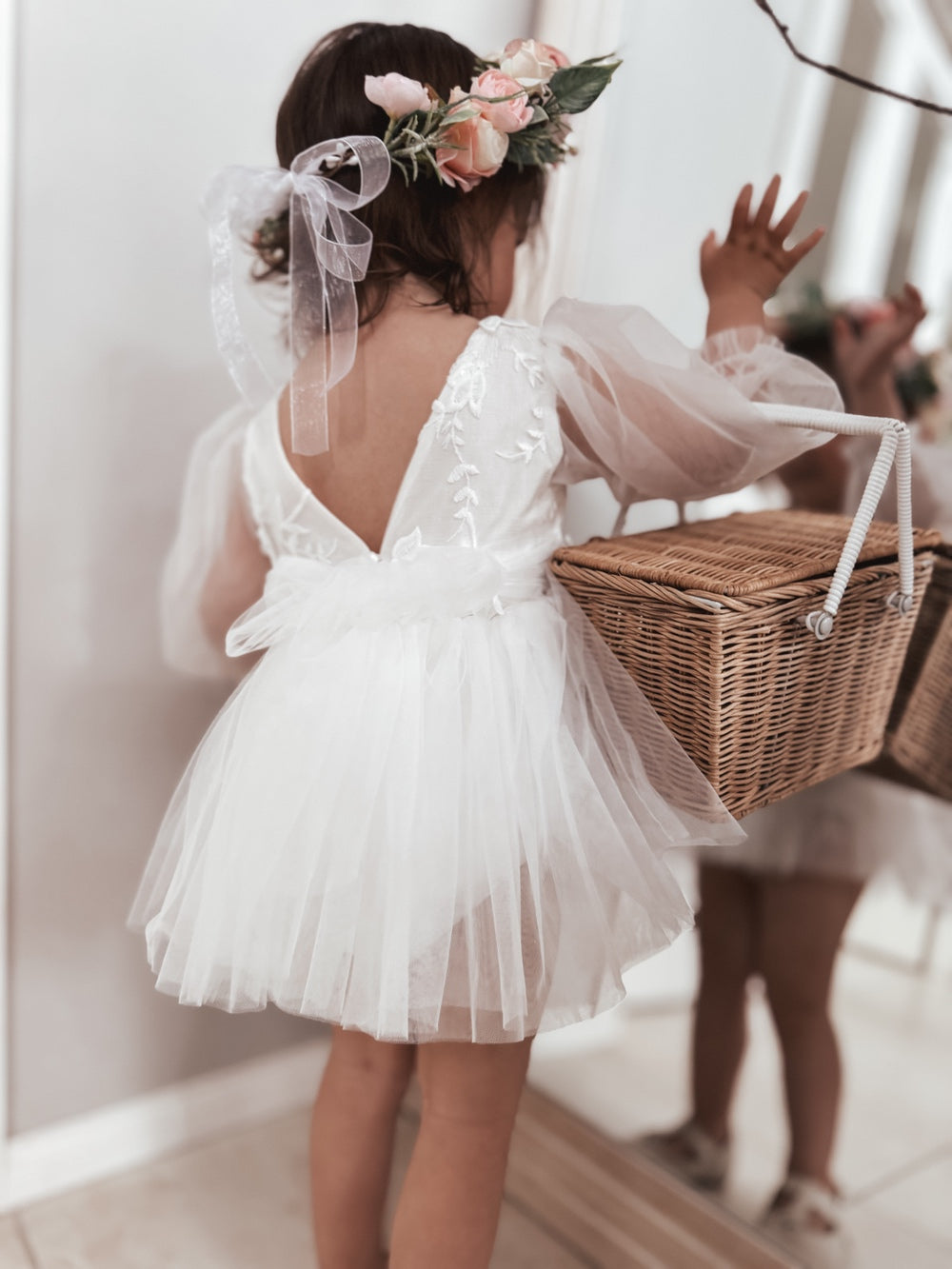 Alyssa Langarm-Babykleid für Mädchen