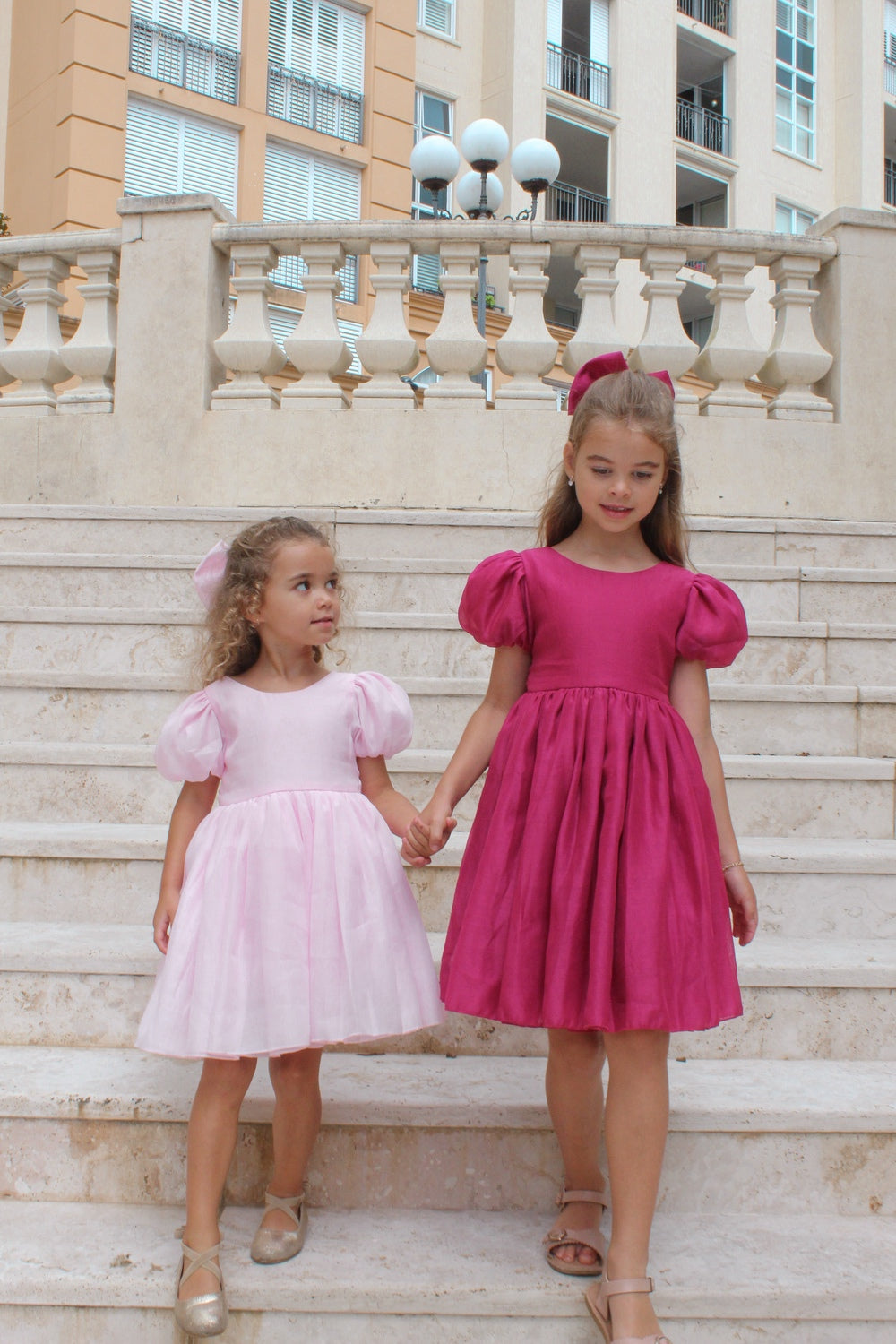 Delia Mädchen Fuchsia Kleid