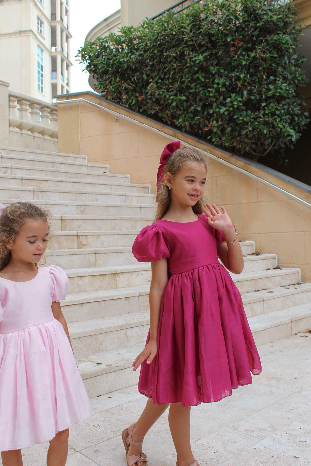 Delia Mädchen Fuchsia Kleid