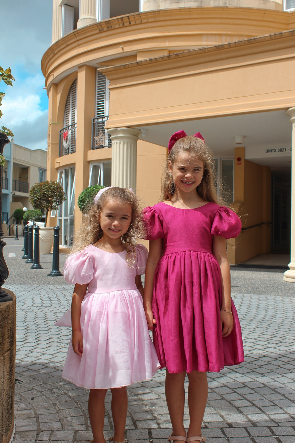 Delia Mädchen Fuchsia Kleid