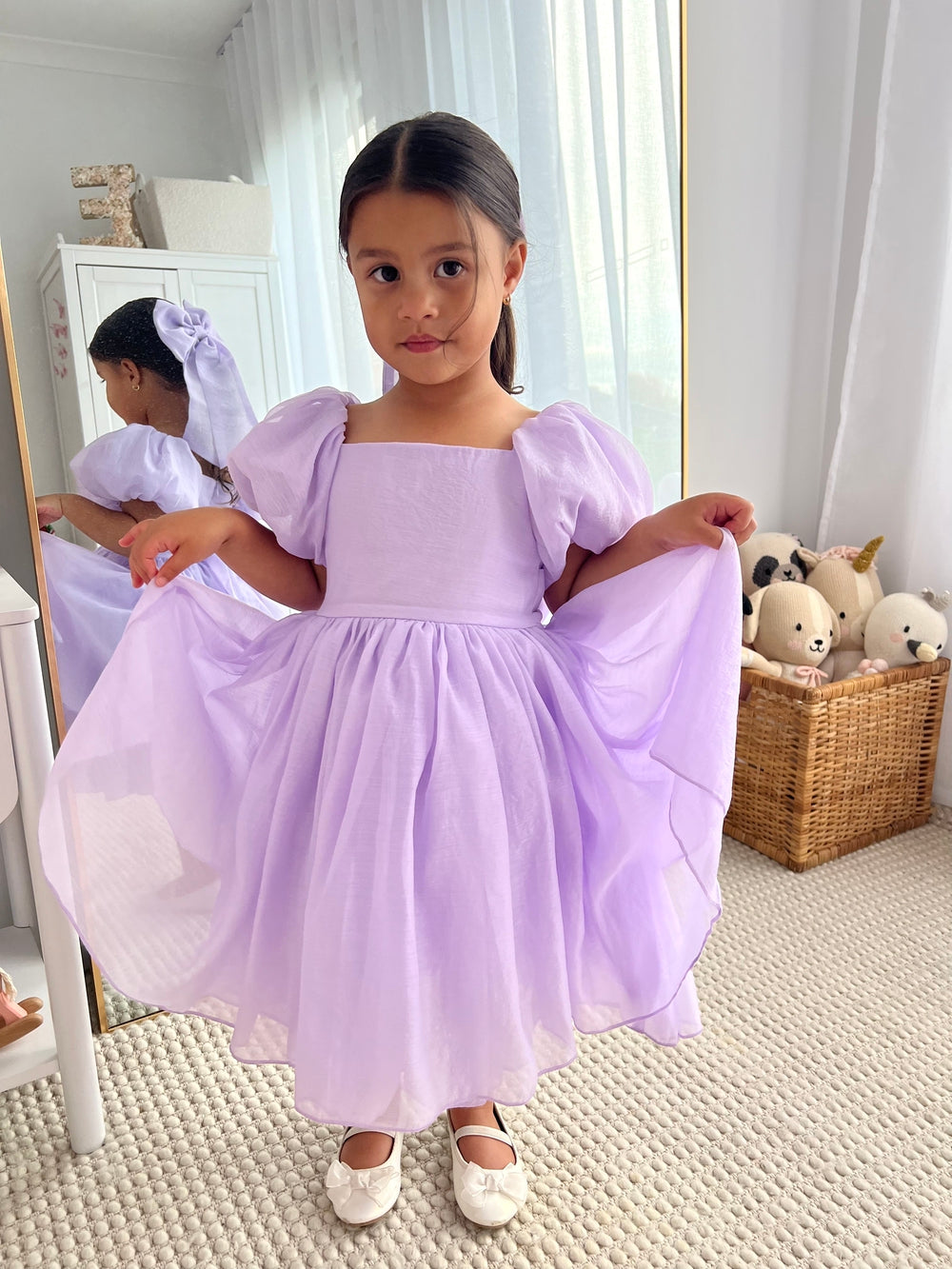 Lucy Mädchen Lila Midikleid