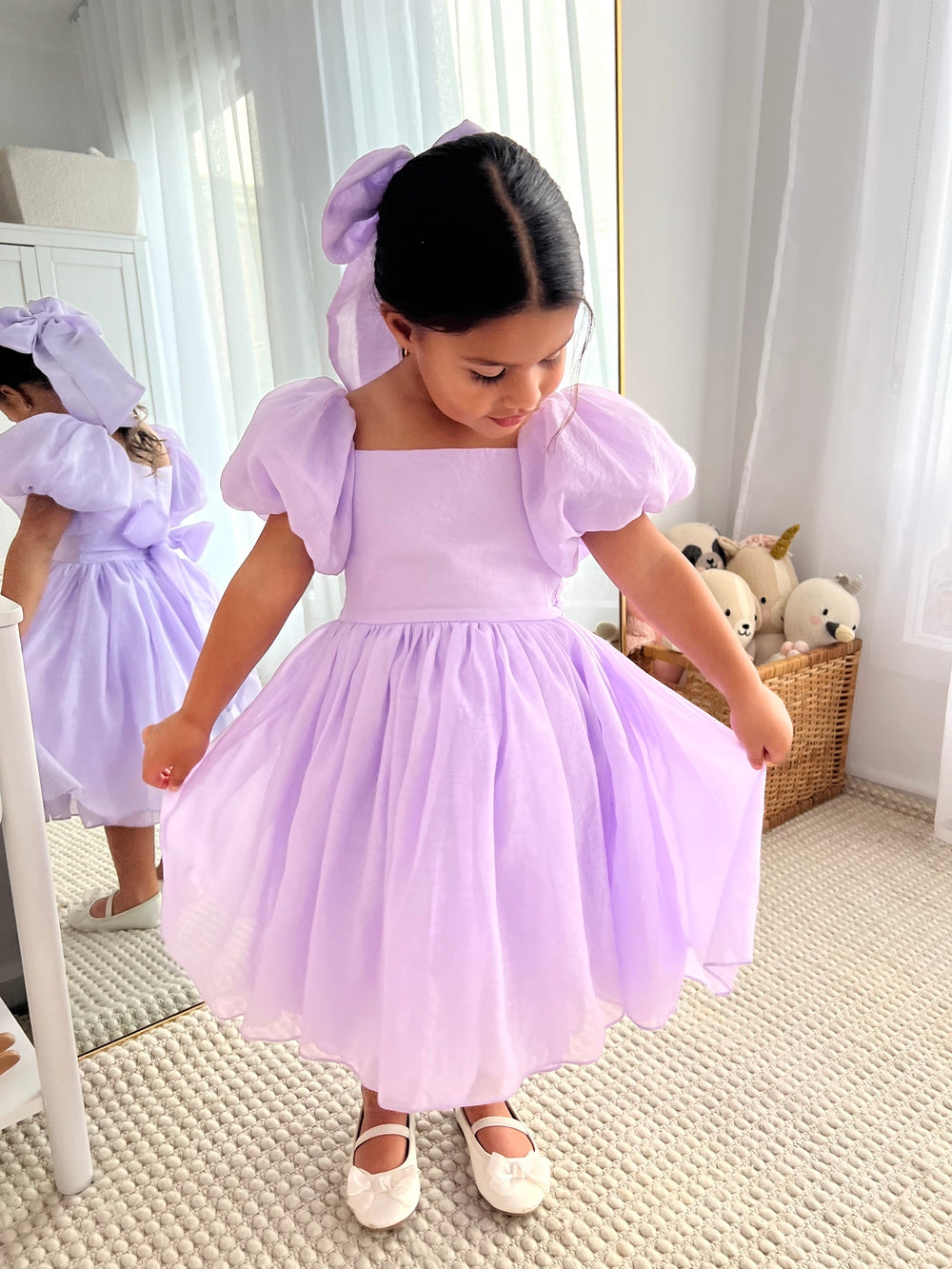 Lucy Mädchen Lila Midikleid