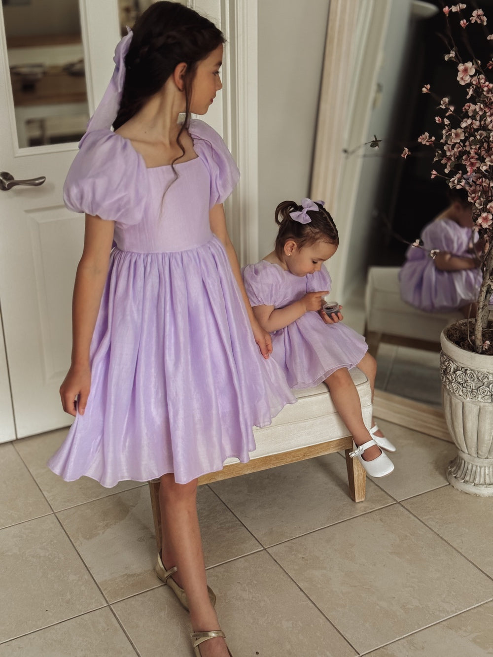 Lucy Mädchen Lila Midikleid