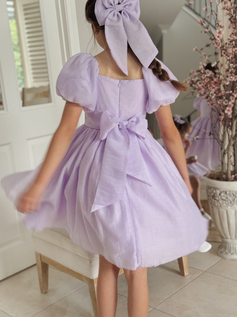 Lucy Mädchen Lila Midikleid