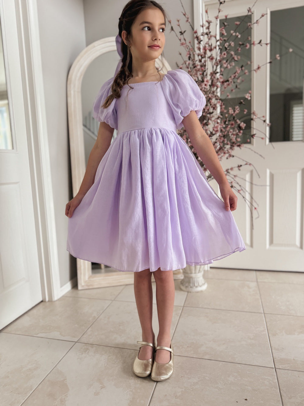 Lucy Mädchen Lila Midikleid