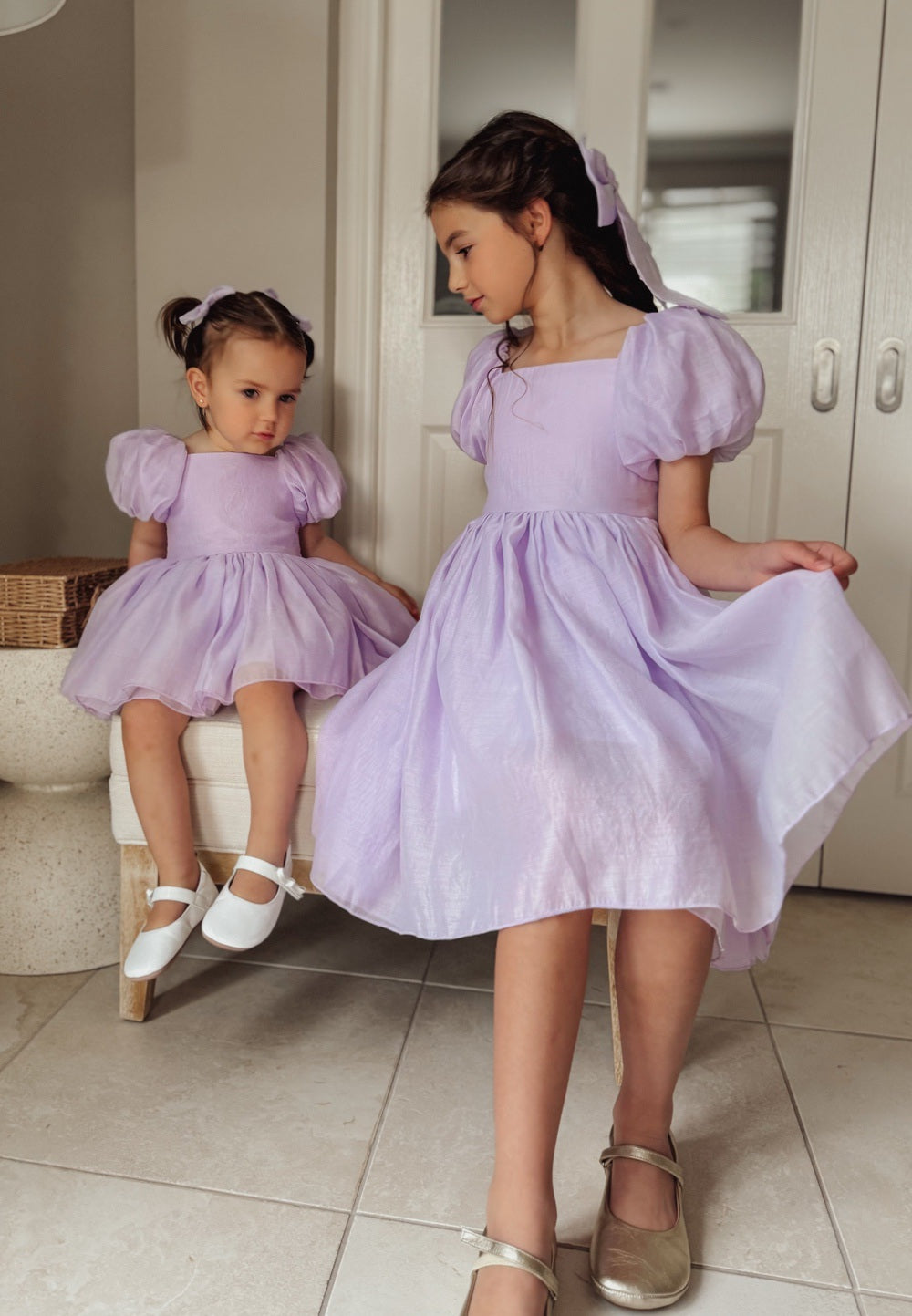 Lucy Mädchen Lila Midikleid