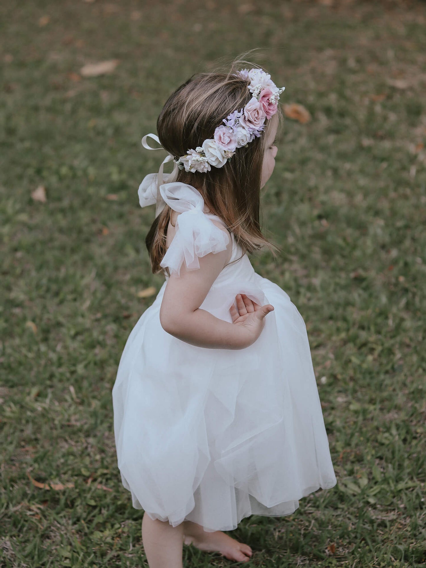 Harper-Kleid – knielang – Elfenbein