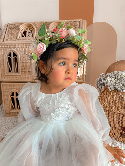 Alyssa Langarm-Babykleid für Mädchen