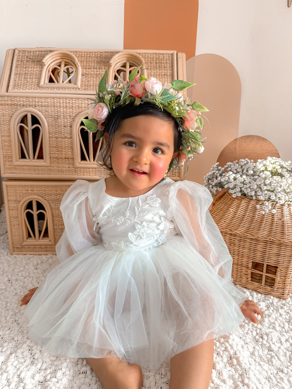 Alyssa Langarm-Babykleid für Mädchen