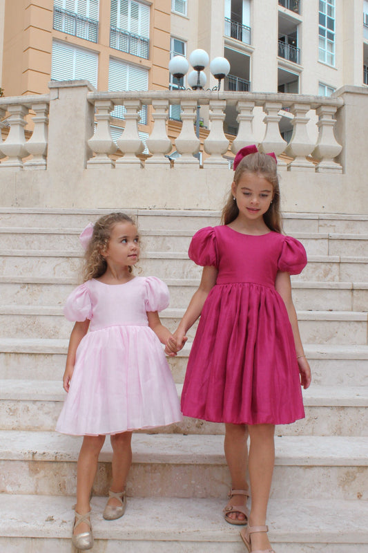 Delia Mädchen Fuchsia Kleid